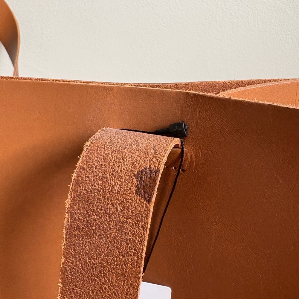 Eileen Fisher Vegetable Tanned Italian Leather Tote Bag - Picture 11 of 16